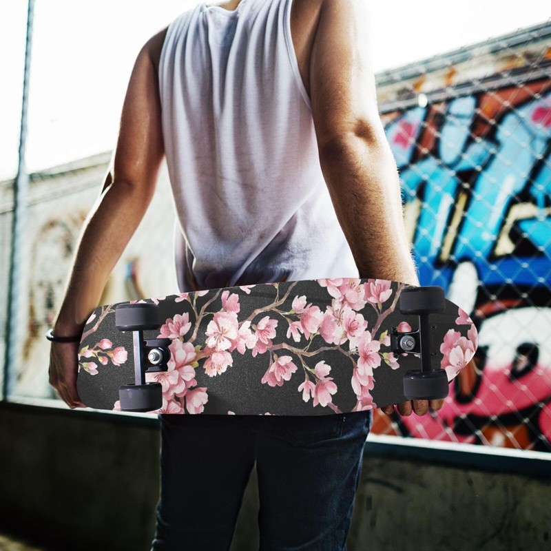 Skateboard Grip Tape Sheet Design Deck Longboard Griptape Pink Cherry