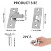 90 Degree Right Angle Door Lock Hasp Latch - Stainless