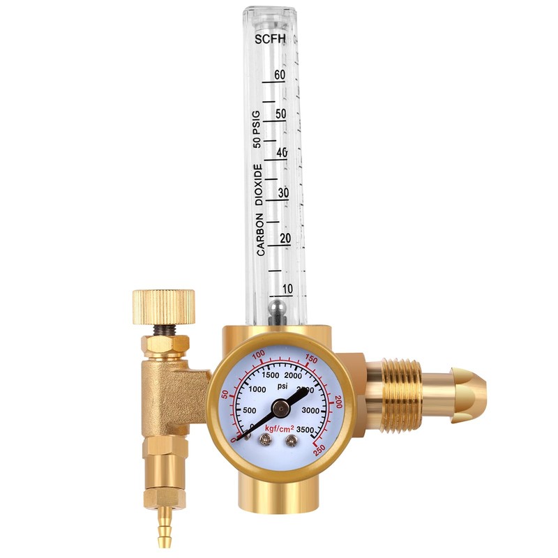 BO WELD Argon CO2 Regulator Flow Meter Gas Regulator with