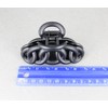 matte Blackhair clip plastic 3 3/8 inches long big barrette