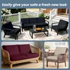 4Pcs Outdoor Cushion Covers Stretch Patio Cushion Covers Sofa Cushion