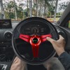 RASTP Universal Racing Steering Wheel 13.8”/350mm 6 Bolts Grip Vinyl