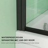 Bathtub Glass Shower Door 30" x 55", Pivot Swing Hinged