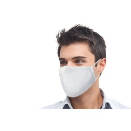 PRECORN Mouth & Nose Mask Mouth Nose Protective Mask in White Mouth Guard Mask 3-Ply Reusable Masks 100% Cotton