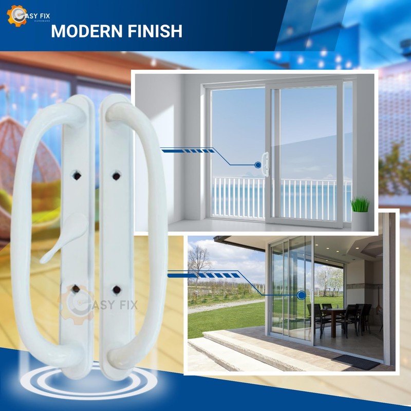 Easy Fix Hardware 10" Olympus Sliding Patio Glass Door Center