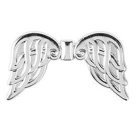 Ideen mit Herz Filigree Angel Wings, Silver, Spacer, Spacer, Tibetan Wings, Angel Pendant, Pearl Angel, Guardian Angel, Angel Wing Pendant, Craft DIY Jewellery, Silver