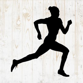 6 in Fitness Sticker - Bodybuilding Running Sport Barbell Gym Dumbbells Yoga Muscle Bar - Vinyl Decal for Wall Car Home Bike Bottle Phone Laptop DWSV1983