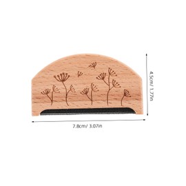 SUPVOX 3Pcs Portable Fabric Shaver Manual Lint Remover for Clothes Durable Wooden Fuzz Shaver Lightweight Compact Design for Easy Use Sweaters and Garments