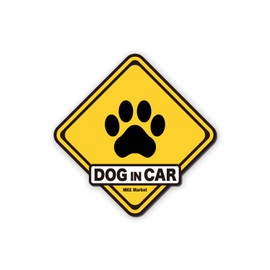 MKE Signage Design Catching Dog Inker Waterproof Car Sticker (Magnet)