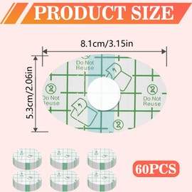 60 Pcs Ear Covers for Shower, Waterproof Ear Stickers Protection Clear Breathable Earring Cover Clear Ears Patches Ear's Protectors with Cotton for Baby Kids Adults Swimming Surfing Water Sports