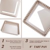 Webake Square Tart Pan, 9 by 9 Inch Tart Tin