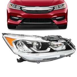 munirater Headlight Assembly Replacement for A-ccord 2016-2017 Right Headlamp Passenger Side 33100-T2A-A81
