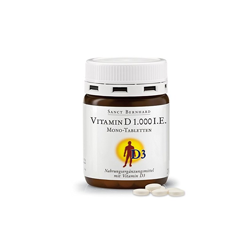 Sanct Bernhard Vitamin D 1,000 IU Mono - 250 Tablets,