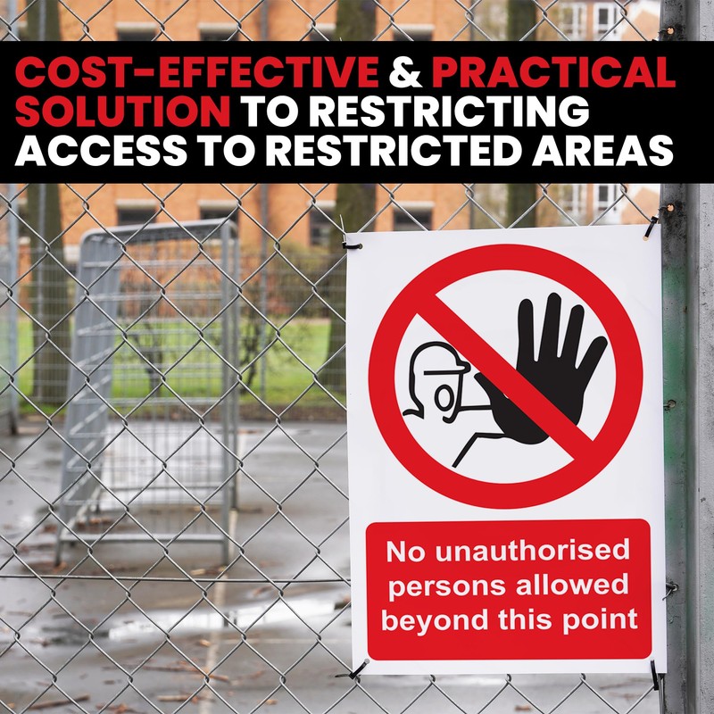RDLCAR No Unauthorized Persons Allowed Beyond This Point - Safety