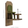 Uncle Dunkels’ Chair Squirrel Feeder, Handmade Wood Table and Chair