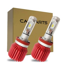 CARPARTSJP® LED Headlight, Waterproof, 2020 Model, SUPAREE H8 H11 Dual Use, LED Headlight, Compatible with Vehicle Inspection, 12,000 Lm, 6000k, Fanless LED Fog, Compatible with Hybrid Cars, EV Cars,