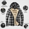 Elesuit Men's Full Zip Fleece Flannel Jackets Shirt Plaid Cotton