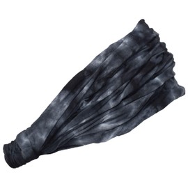 Gheri Cotton Nepalese Tie Dye Hippie Colorful Headwrap Headband Space Grey
