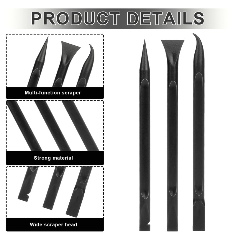 Carbon Fiber Plastic Scraper, 9 PCS Small Scraper Tool Plastic