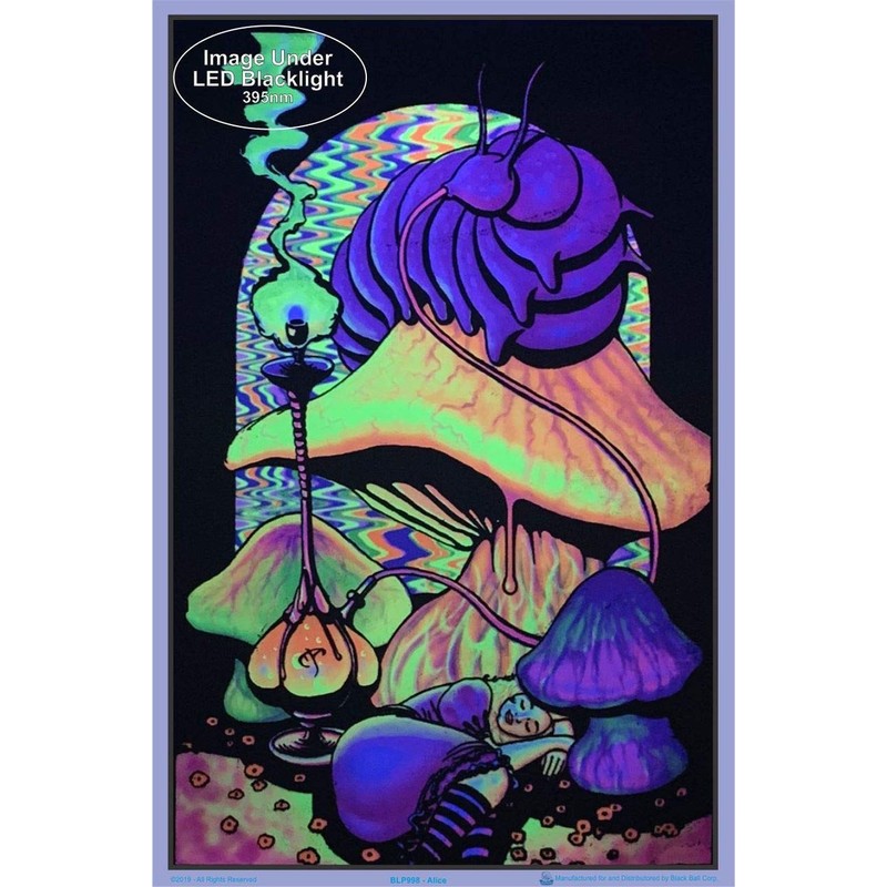 Scorpio Posters Alice in Wonderland Dreaming - Flocked Blacklight Poster