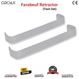 OROAX Lip & Cheek Retractors for Dental Surgery | Tongue & Mouth Opener Tool - X1-Farabeuf Retractor 12cm