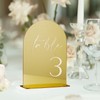 HOODO Frosted Arch Acrylic Table Numbers 1-20 with Stands, 5"x7"