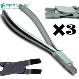 PREMIUM INSTRUMENTS Dental Arch Bending Pliers 5" Orthodontics Wire Forming Instruments Set of 3