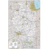 MapSherpa: Illinois State Wall Map - Compact - 16 x