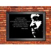 Inspirational Mike Tyson #3 A3 Unframed Boxer Black and White