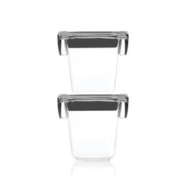 Rubbermaid Brilliance Food Storage Container, Mini, 0.5 Cup, Clear, 2 Pack