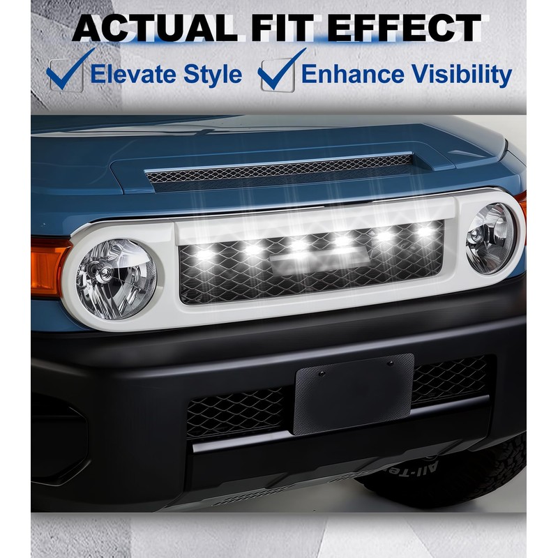 LED Grill Lights for 2007-2022 Toyota FJ Cruiser Accessories Raptor