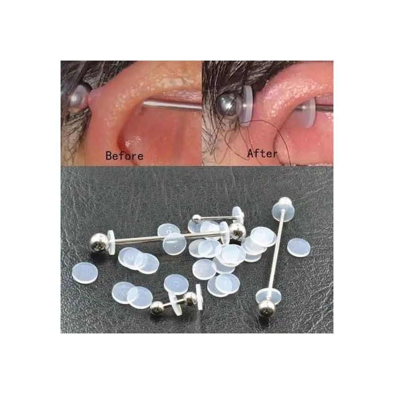 Perforadoras MX 12 Discos De Silicon Para Eliminar Piercing Bumps
