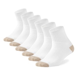 Womens Ankle Socks Full Cushioned Cotton Socks 6 Pairs Anti-blister Quarter Athletic Socks 7-10/10-13