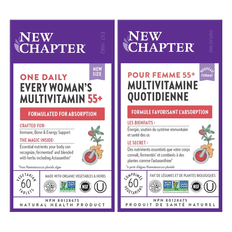 New Chapter Women's Multivitamin 50 Plus for Cellular Energy, Heart
