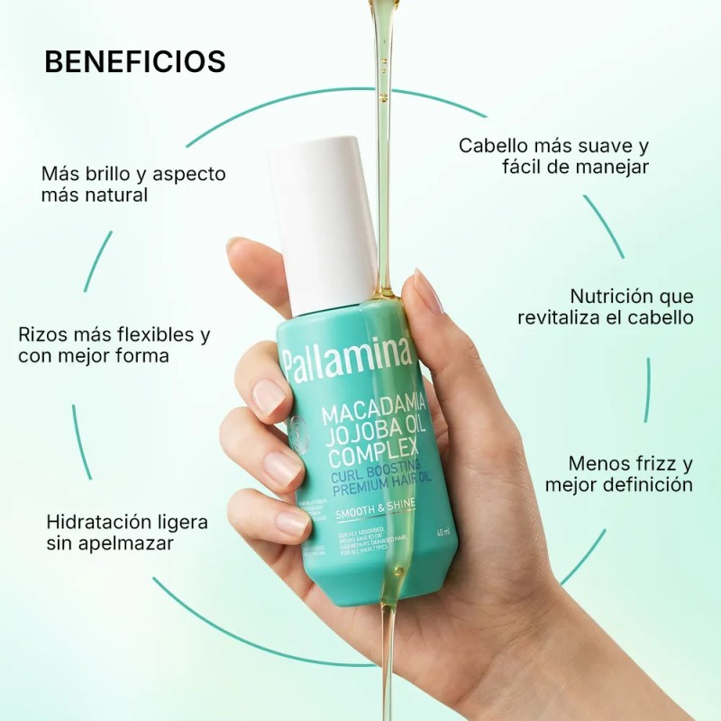 Aceite Para Rizos Pallamina Anti Frizz Y Brillo Originals