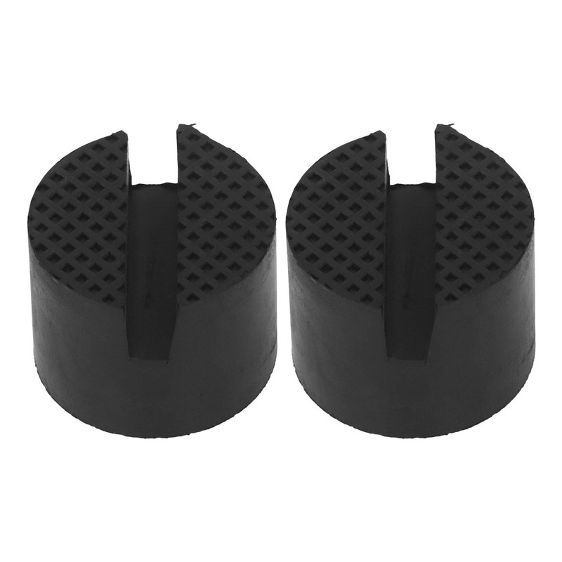 2Pcs Rubber Jack Pad Slotted Adapter Trolley Vehicle Lift Axle