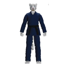 Icon Heroes Zoo Jitsu Fighters: Shadow The Snow Leopard (Navy Gi) 6-Inch Action Figure