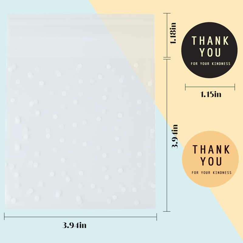 Bolsas para Galletas Bolsas Transparentes de Celofán 100 Unidades Bolsas