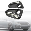 GXARTS 2PCS Black Left and Right Side Front Bumper Fog