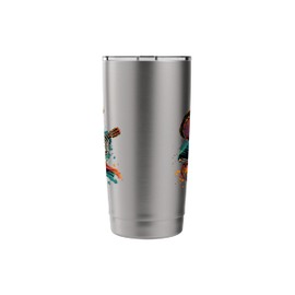 Sombrero Skeleton Mexico Dia De Los Muertos Mexican Fiesta Stainless Steel Insulated Tumbler
