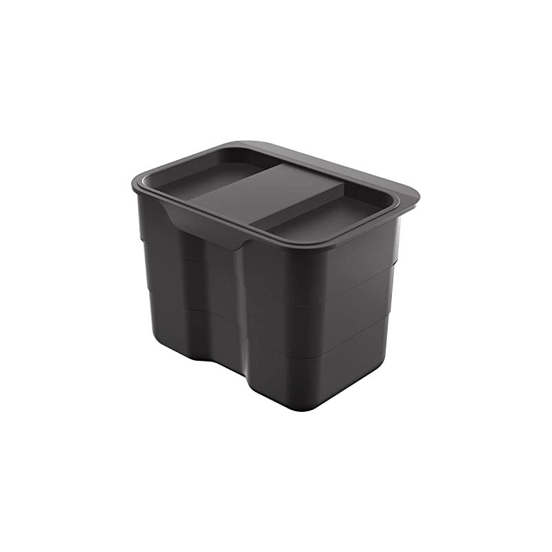 NINKA BioBin Bin Small with Lid 4.2 Litres Plastic Dark