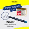 Online College 12462/3D Fountain Pen Iridium Nib M Medium Black