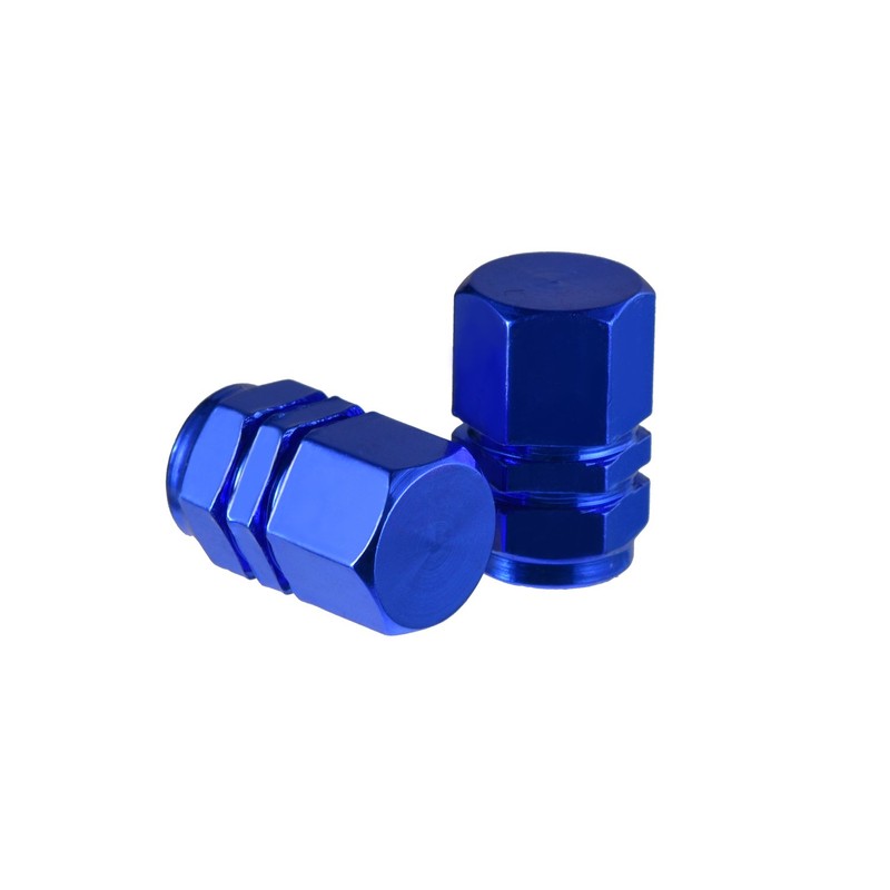 EBOOT 8 Pcs Blue Tire Stem Valve Caps Wheel Valve