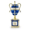 BestPysanky 1895 Blue Serpent Clock Royal Imperial Easter Egg 7