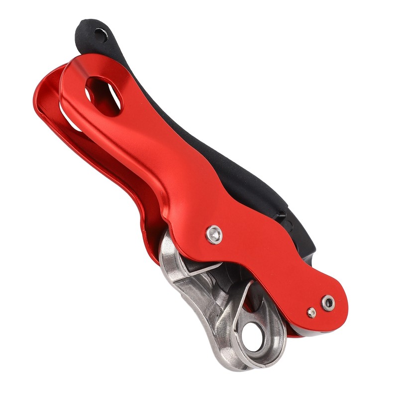 Aluminum Magnalium Alloy Self‑Braking Stop Descender for 10‑12mm Rope Climbing