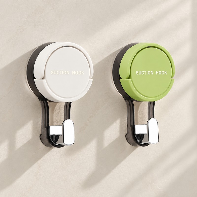 Suction Cup Wall Hooks for Home Organization – Reusable No-Drill