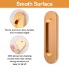 MOROBOR Self-Stick Oval Sliding Door Pulls, 2pcs Recessed Barn Door