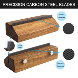 Fret End Beveling & Dressing File - 35/90 Degree Tool-Free Installation Luthier Tool for Guitar & Bass - Duel-Textured High-Carbon Steel - iLuiz