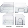 6 PCS Refrigerator Organizers And Storage Stackable Storage Drawers, Large