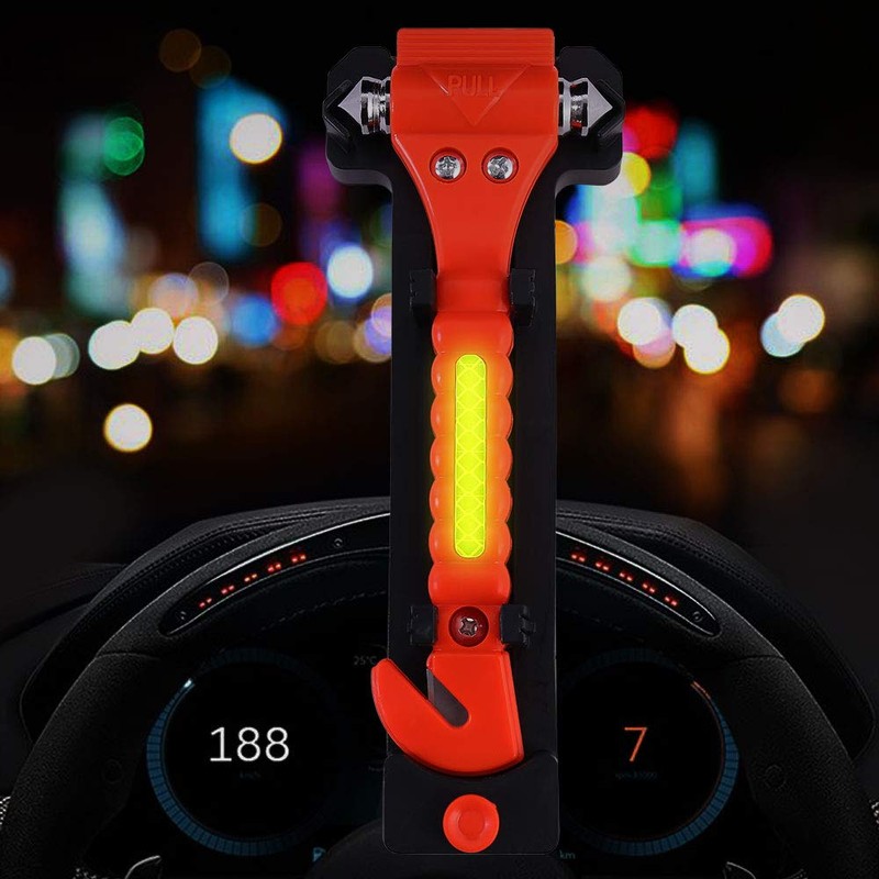 2 PCS Go DeCho Car Safety Hammer Emergency Escape Tool